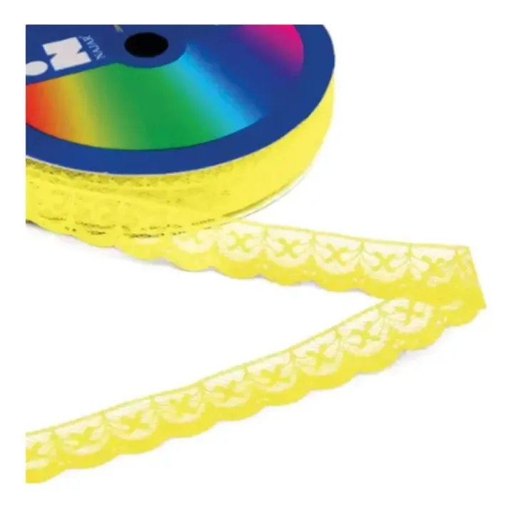 Renda Nylon 05 C/50 Metros Cor Canario