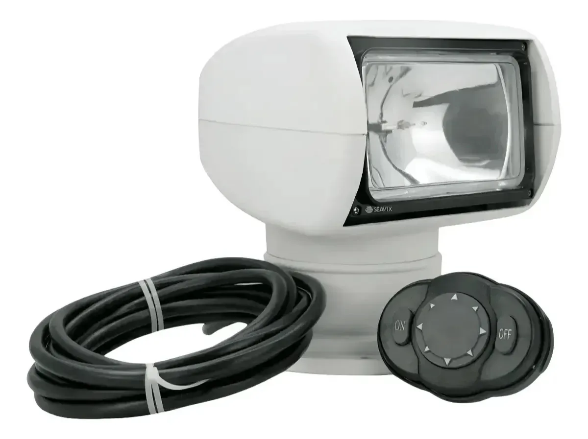 Farol De Busca Top Lanchas Barcos Iates Náutico Marinizado Branco