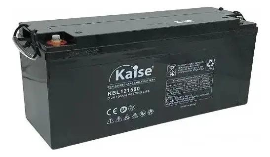 Bateria de gel Vrla 12v 150ah - Ciclo profundo - Estacionária