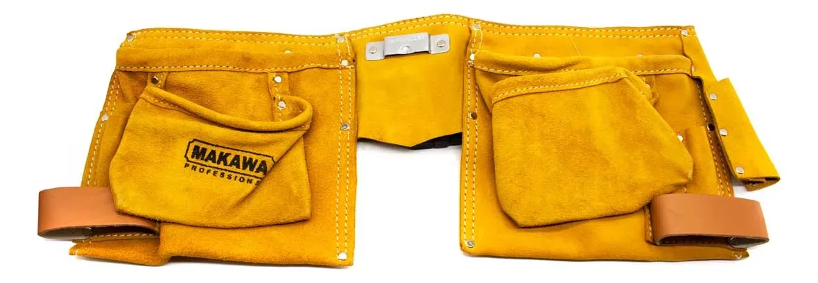 11 Porta-ferramentas de couro amarelo Compart Makawa MK-et02