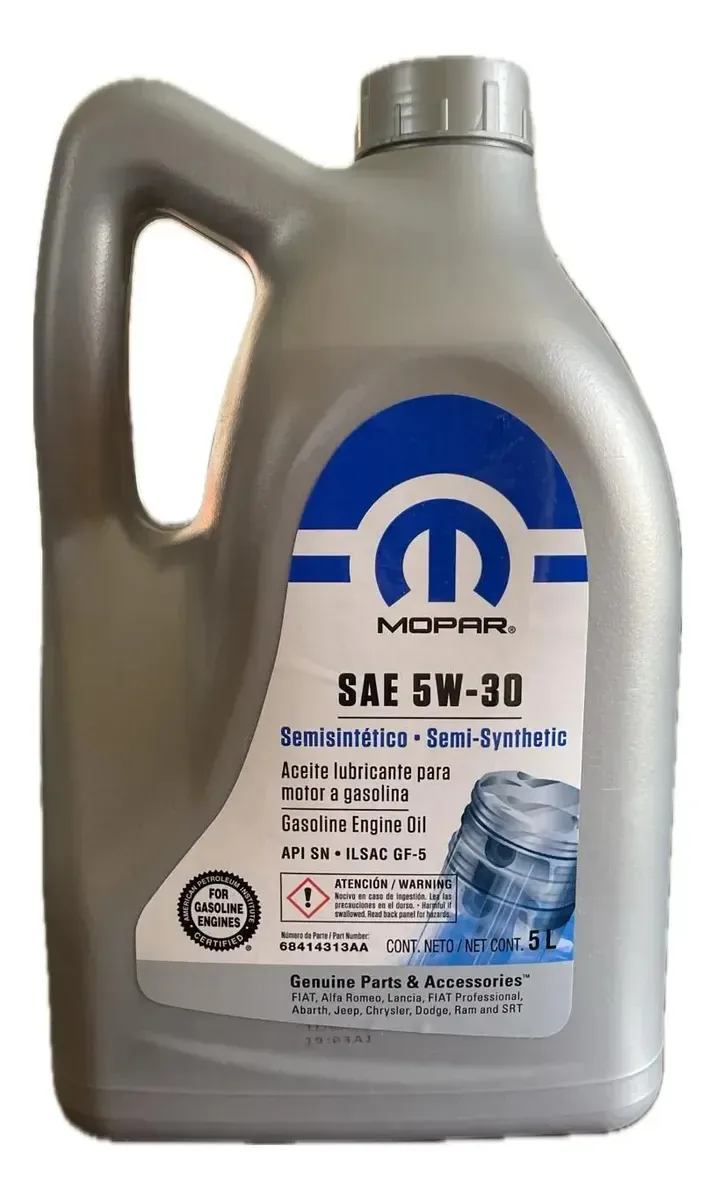 Óleo de motor semissintético Mopar 5w-30 5 litros