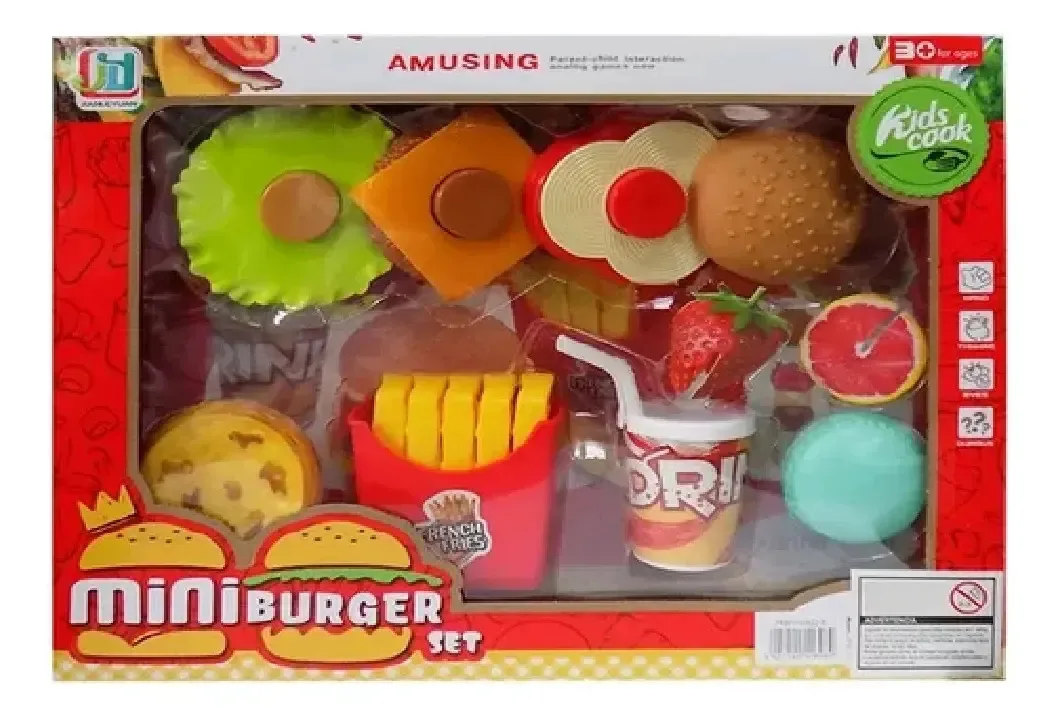 Conjunto de fast food infantil Mini Burger