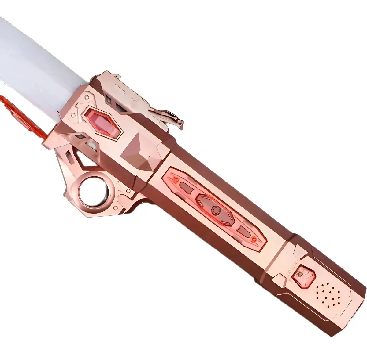 Sable iluminada para crianças, espadas de luz RGB prateadas