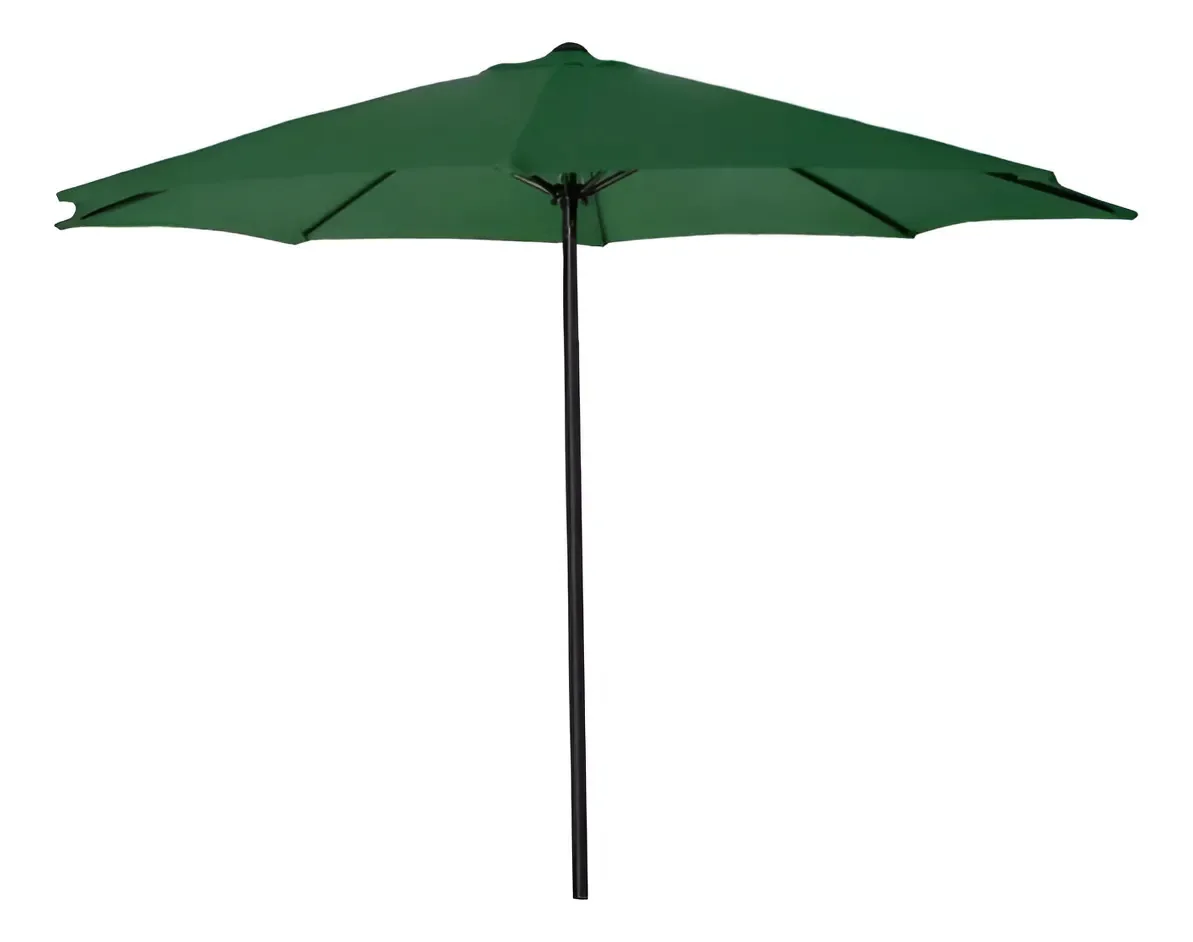 Guarda-sol verde para acampamento ao ar livre, jardim de praia ao ar livre