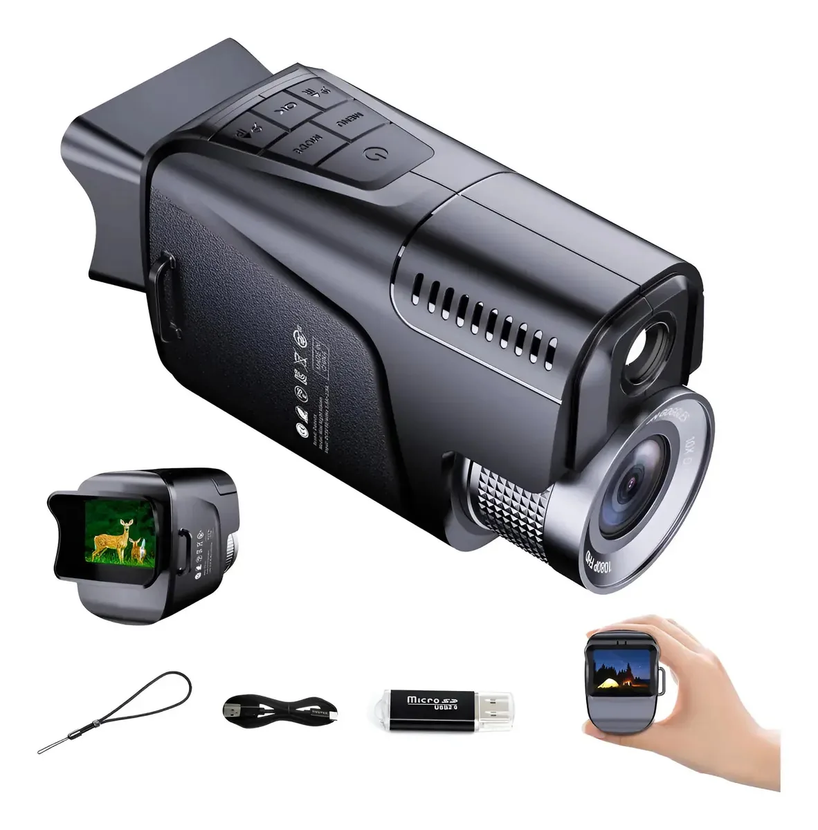 1080P 850nm 10x Monocular de Visão Noturna
