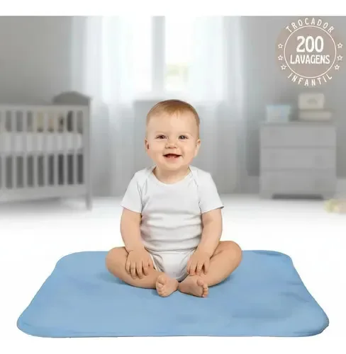 Kit 3 Trocadores Reutilizáveis E Impermeáveis Para Bebê Sortida