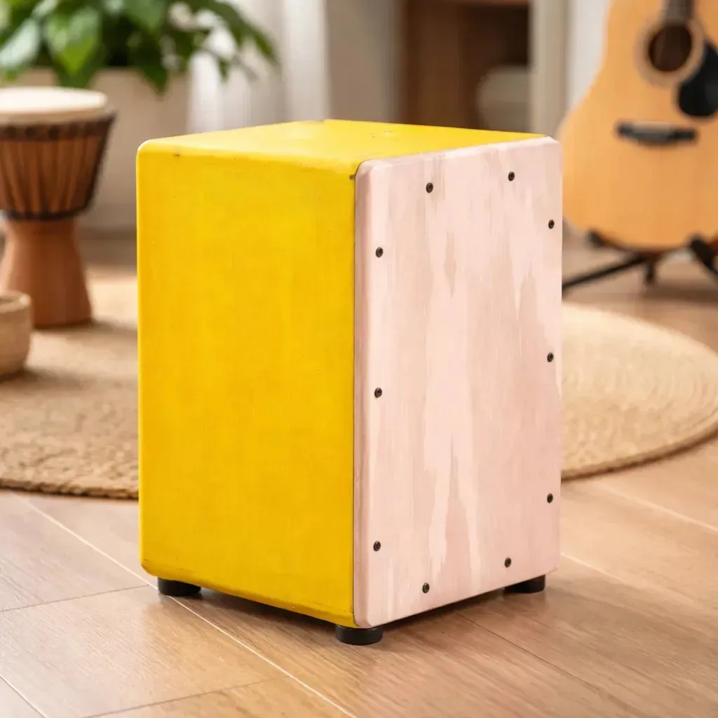 Cajon de madeira peruano para crianças, crianças, percussão, madeira, música desconectada de qualidade premium