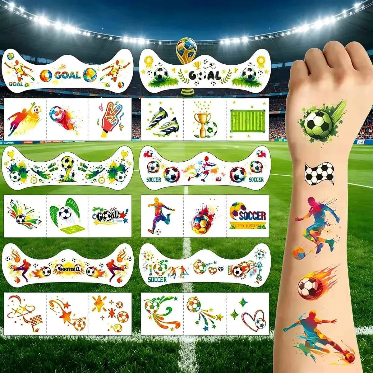 12 tatuagens temporárias da Copa do Mundo de 2026 para festas coloridas