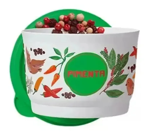 Porta Temperos Porta Condimentos Decoração Cozinha Cor Tupperware Pimenta