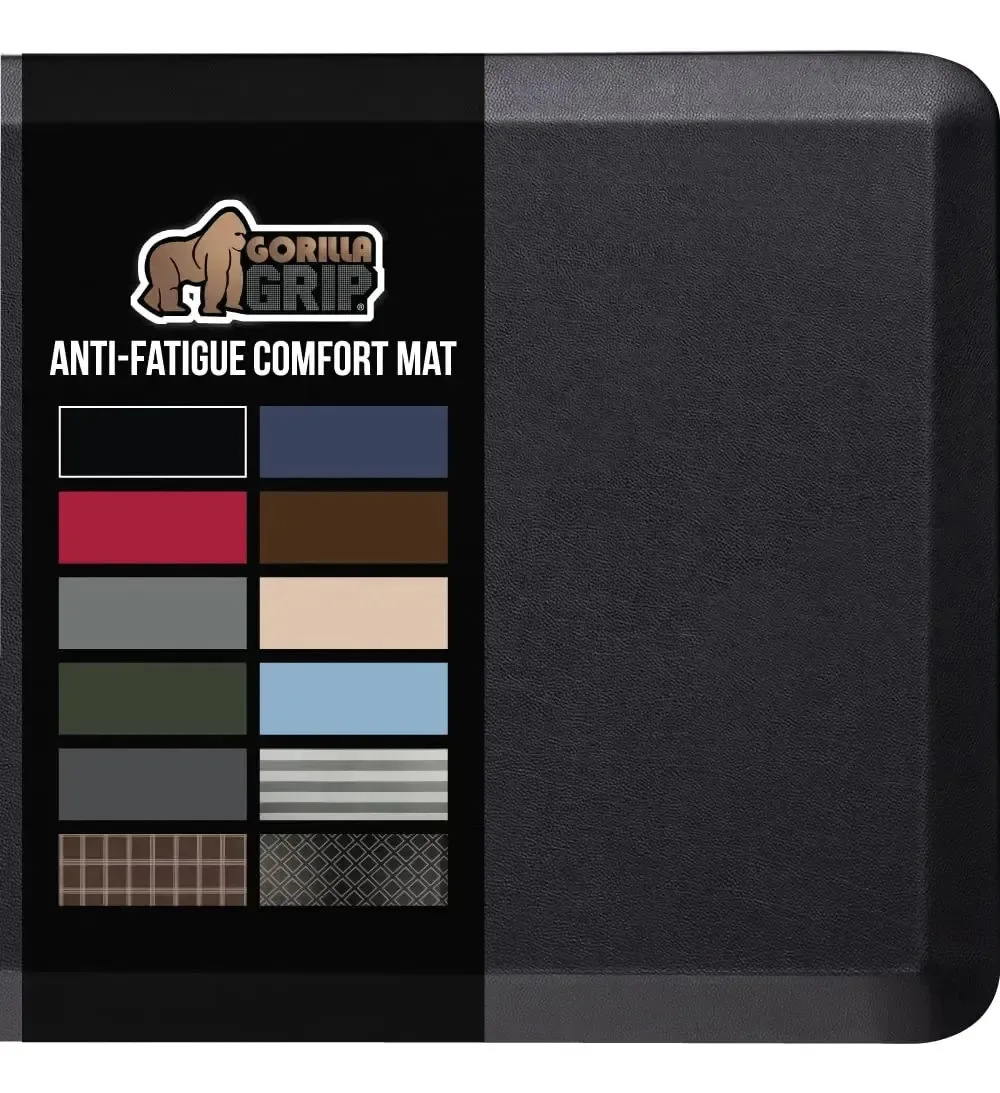 Tapete Gorilla Grip, confortável e antifadiga, ergonomicamente durável, solidário, acolchoado, grosso e lavável, resistente a manchas, resistente a manchas, cozinha, garagem, escritório, tapetes de...