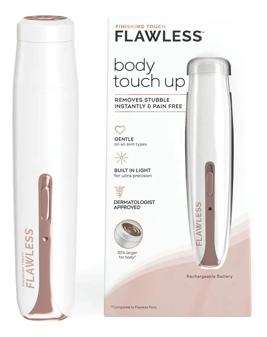 Barbeador elétrico feminino Finishing Touch Flawless - rosa