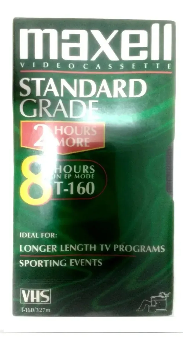Fita Vhs Maxell T160 Standard Grade - Até 8hs.de Gravação