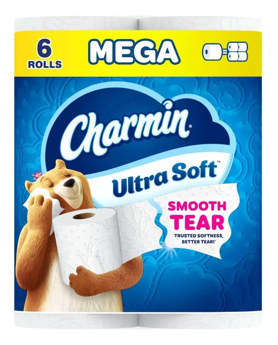 Papel Higiênico Charmin Ultra Soft 6 Mega Rolls = 24 Regular