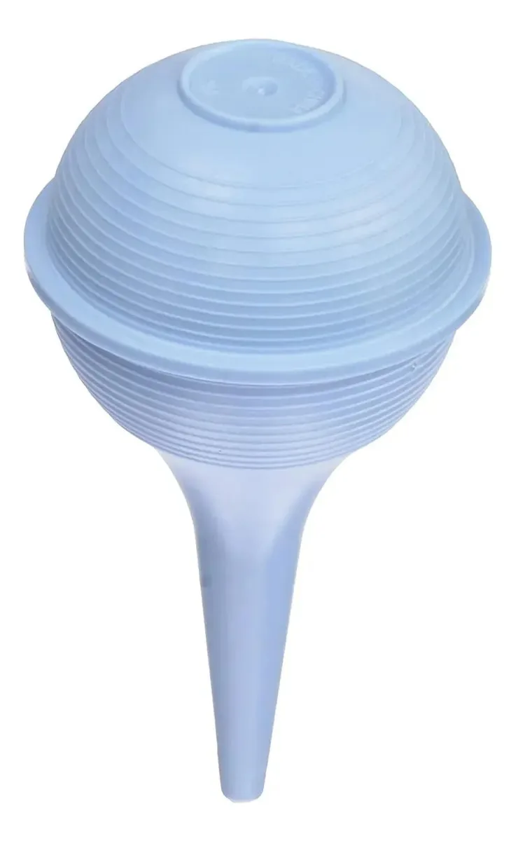 Aspirador nasal para bebês com forma de seringa com bulbo e