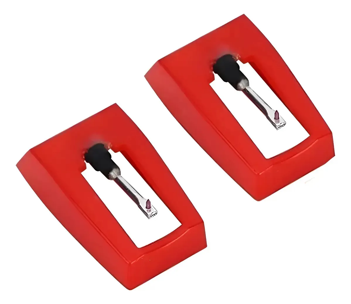 Toca Discos Vitrola -raveo New Opera Agulhas Sjn68 2 Peças Vermelho