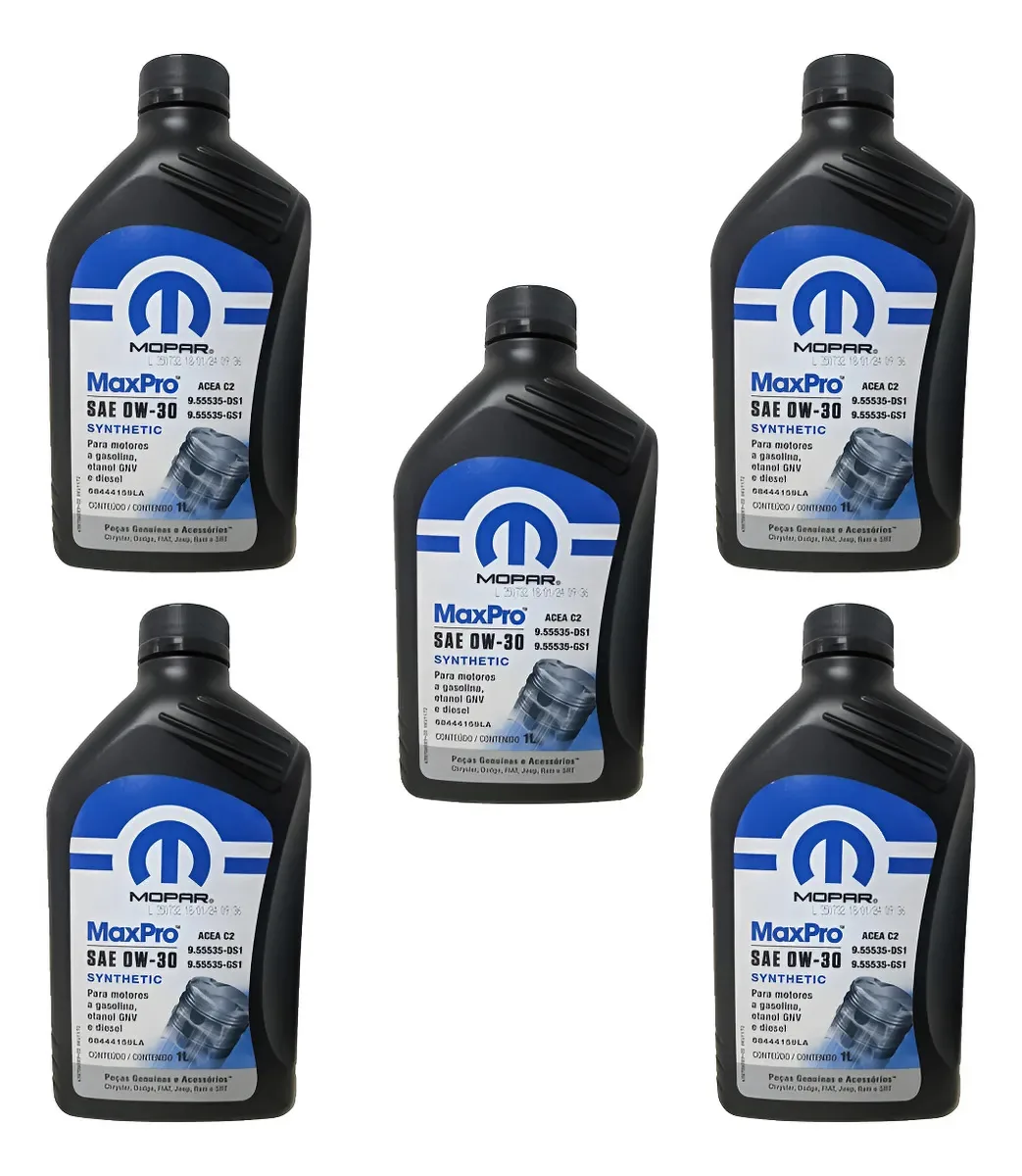 Óleo Motor Sintético Mopar Maxpro 0w30 5l K68444159la