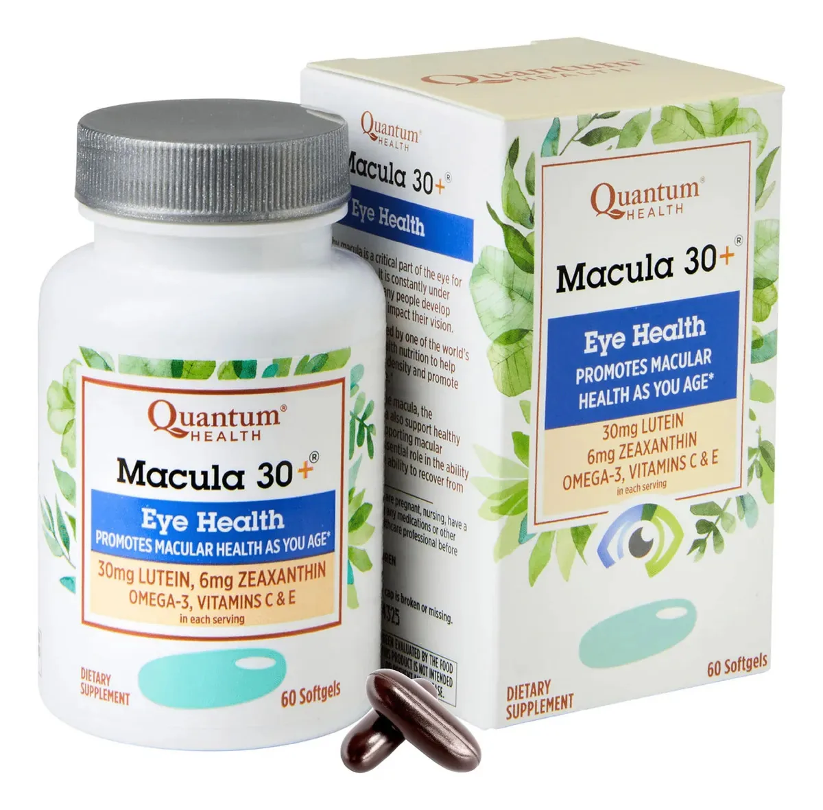 Macula 30+ Quantum Health - 60 cápsulas em gel