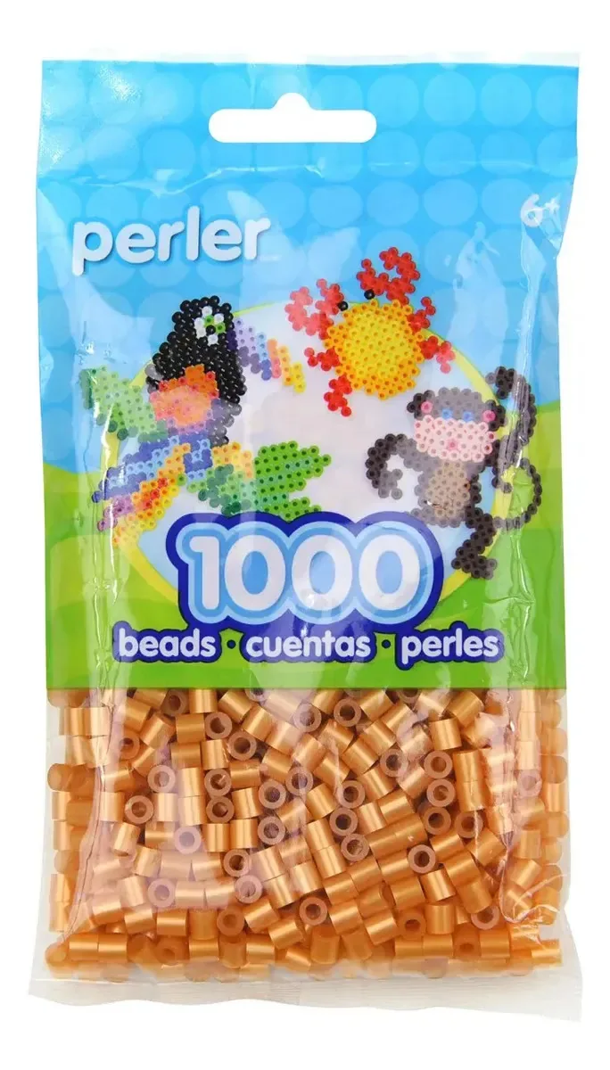 Conta Perler Children's Craft, 1000 peças, ouro, 1