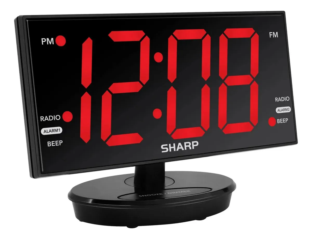 Reloj de mesa Sharp SPC1178AMZ - Vermelho