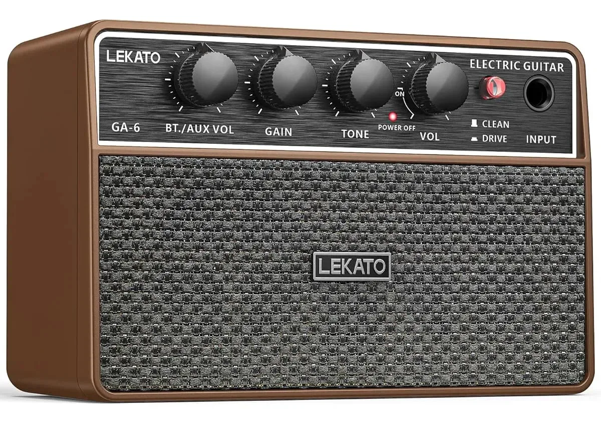 Amplificador de guitarra portátil de 10w com Bluetooth e