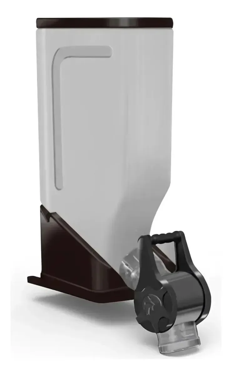 Dispenser Cereais Ração Mec Pet 1 Módulo 10 Litros Black