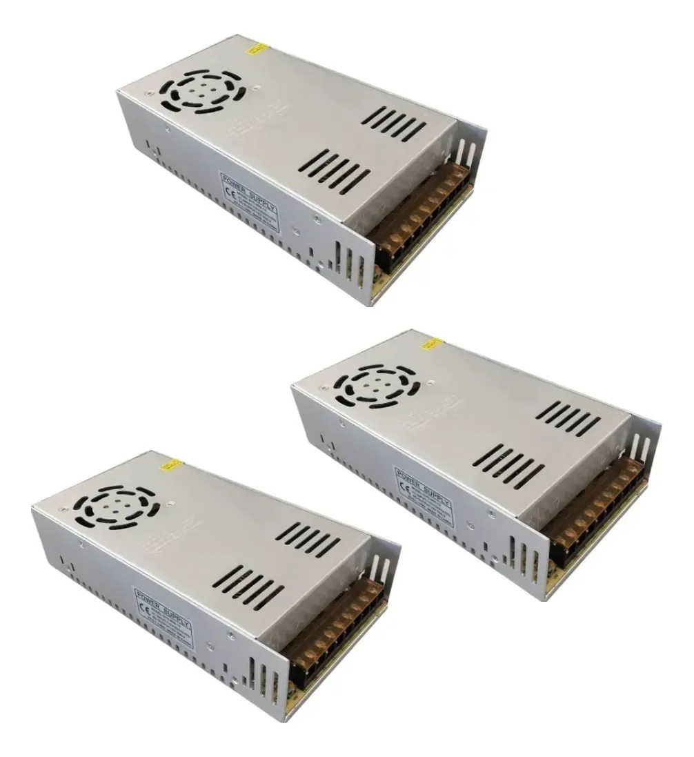 Kit 3 Fontes Chaveadas Colmeia 70A 5V Estabilizadas para Painel LED