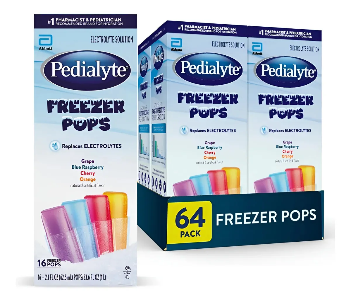 Picolés De Soluções Eletrolíticas Pedialyte Congelados