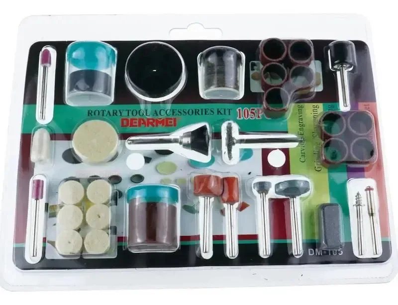 Kit 105 Acessório Para Micro Retífica Completo Padrão Dremel