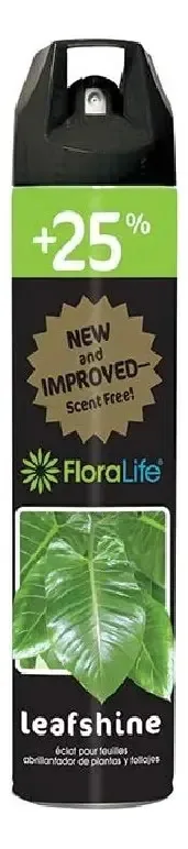 Floralife Leafshine - Spray transparente sem perfume para plantas e flores (750 ml)