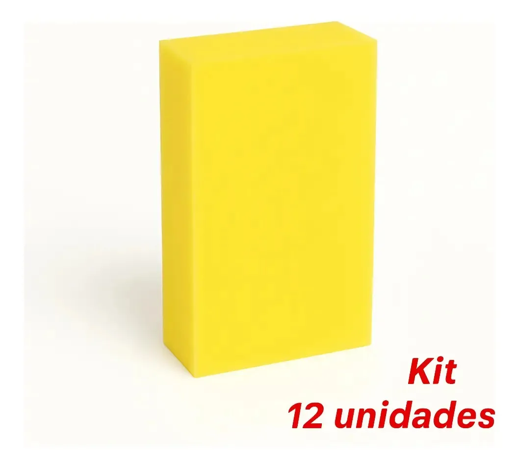 Kit 60 Bloco De Espuma Profissional Para Obras E Acabamentos