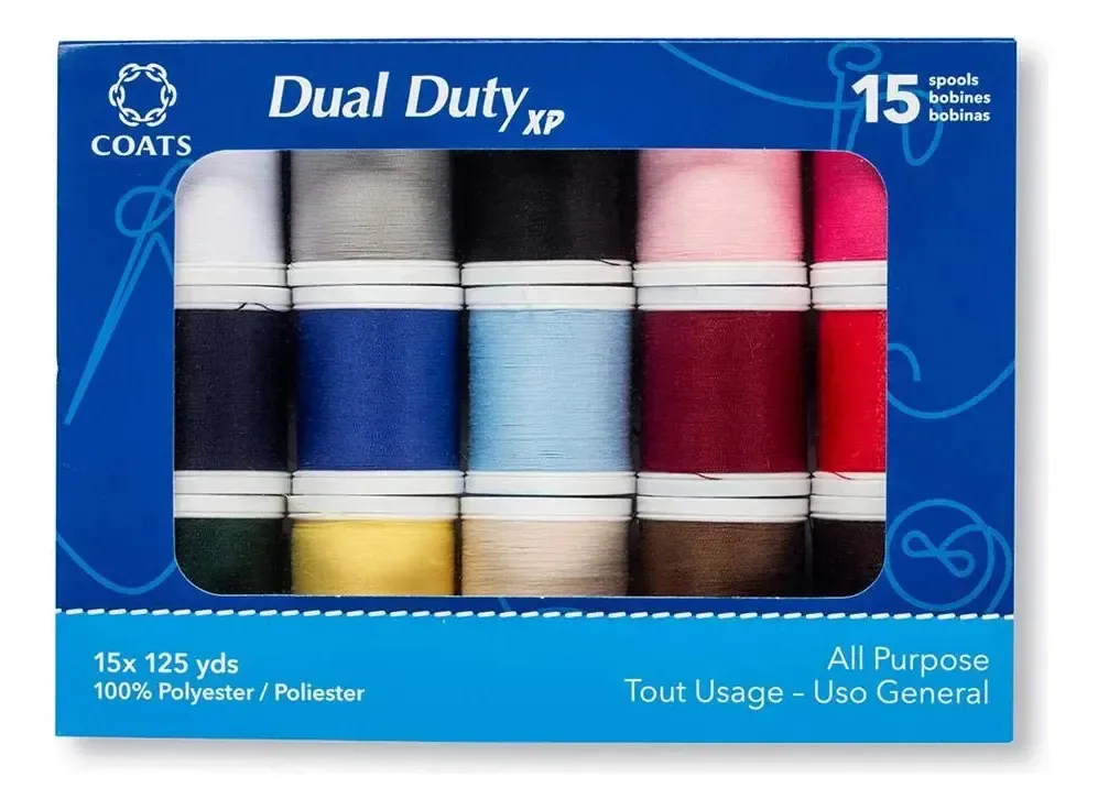 Linha Coats Dual Duty XP em bobina cor multicor 16.1cm
