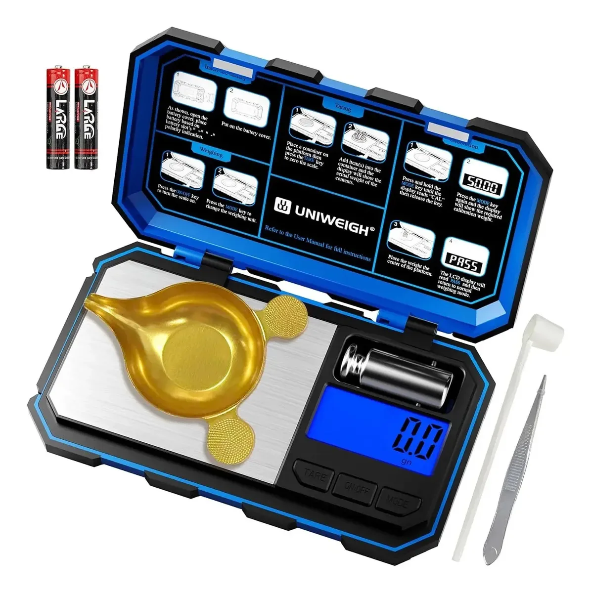 Balança digital de precisão de 1500g com display LCD