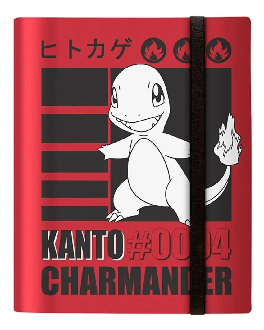 Pasta Pokémon Charmander Ultrapro de 9 bolsos
