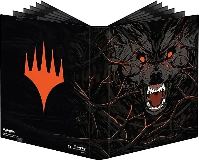Pasta profissional Innistrad Midnight Hunt, 9 bolsos com arte em forma de borracha para Magic: The Gathering