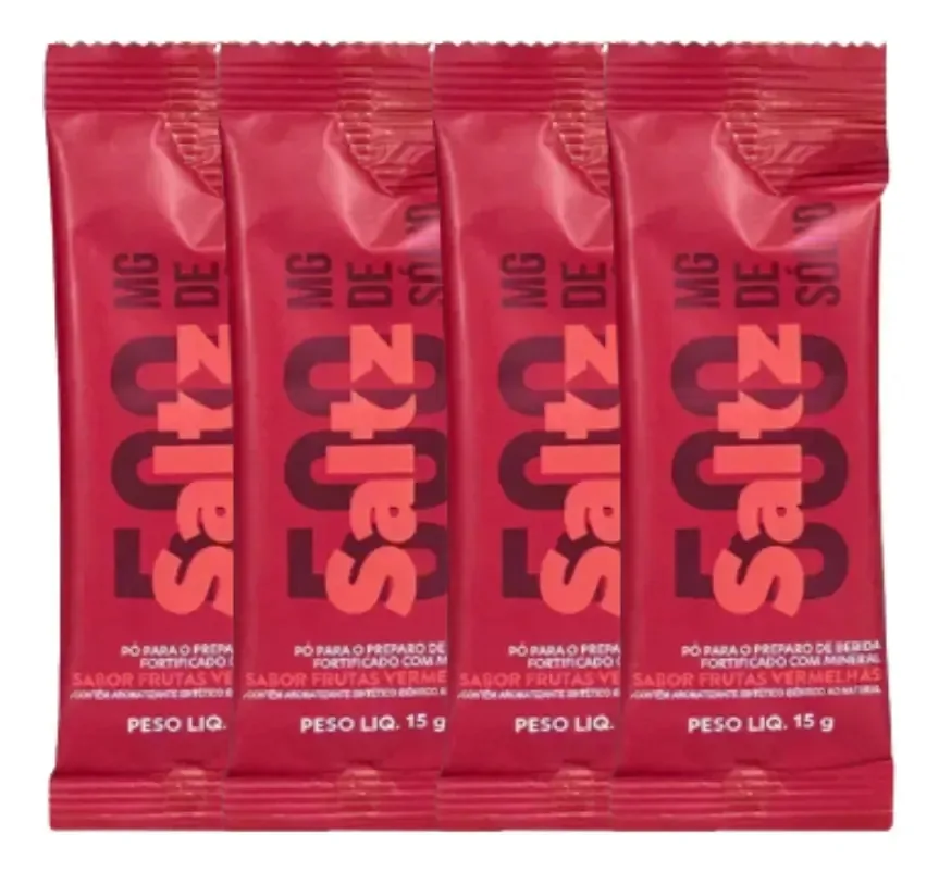Saltz 500 Z2 Frutas Vermelhas 15g - 4 Sachês Frutas Vermelhas