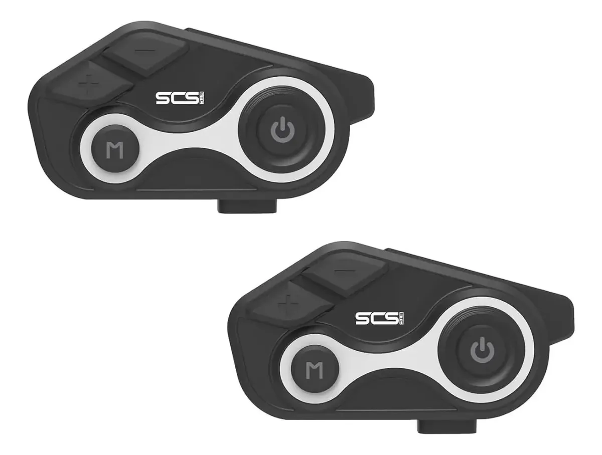 Intercomunicador Bluetooth para motocicleta com música