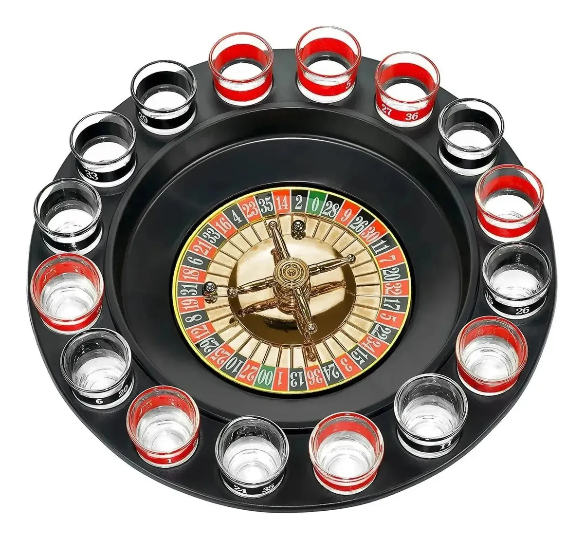Roulette Russian Roulette Party Game Shots Casino Style Drink