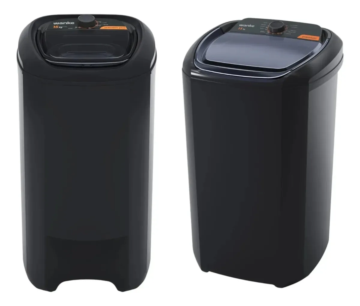 Máquina de lavar e secar roupa Premium 15 kg Black Wanke Black