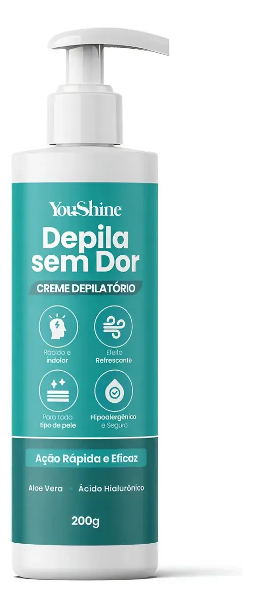 Creme Depilatório Depila Sem Dor Youshine 200g Depilação