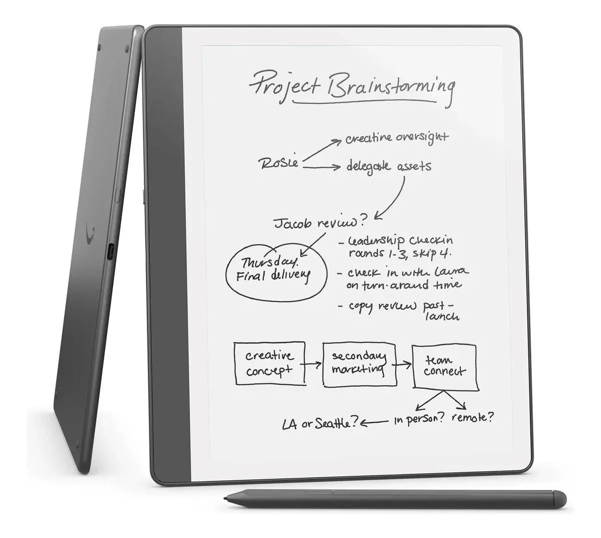 Kindle Scribe 64gb para escrever e ler - Inclui caneta cinza