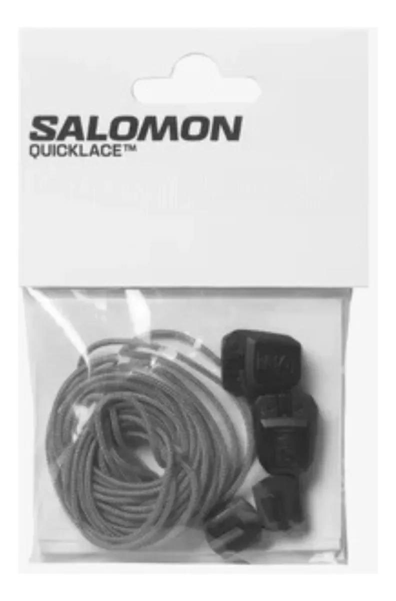 Cadarços do kit Salomon Quicklace - S+w, cor cinza