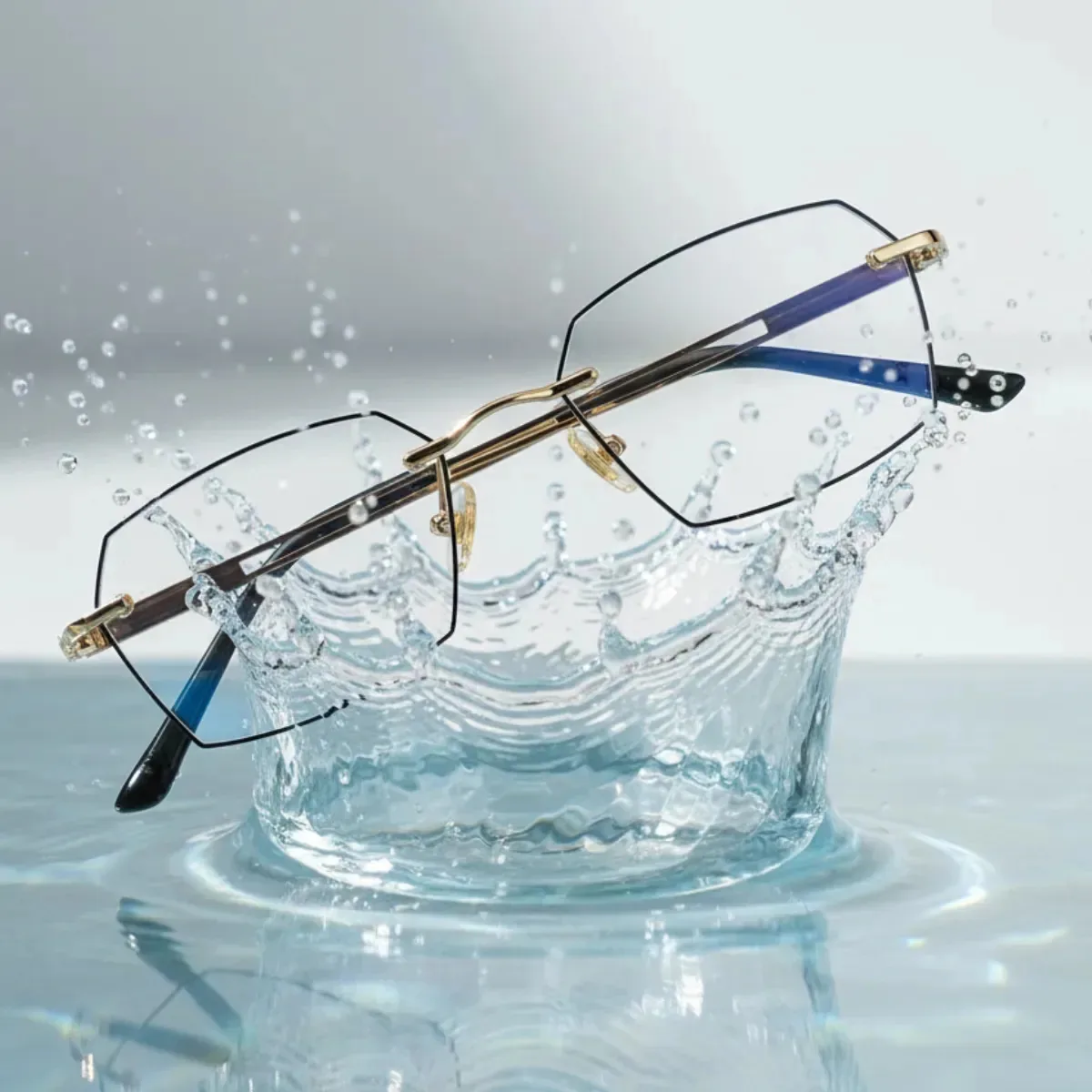 Lentes de visão cansadas que leem azul anticlaro, filtro antifadiga, cor 2.00, ouro preto