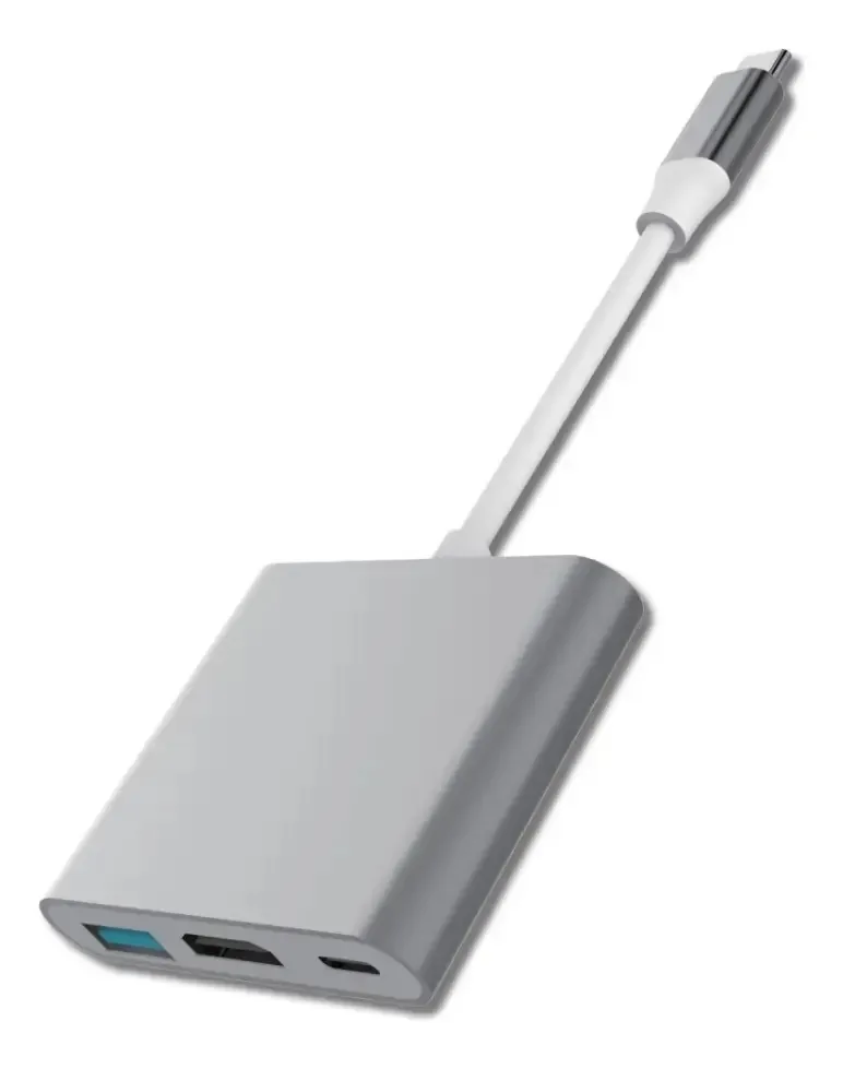 Hub 3.0 Usb C A 1 porta USB + 1 porta USB C + 1 PC HDMI