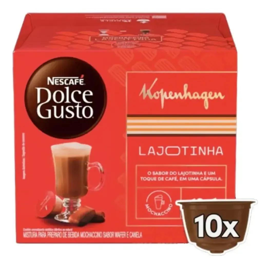 Kit 10 Cápsulas Kopnhagen Lajotinha Dolce Gusto