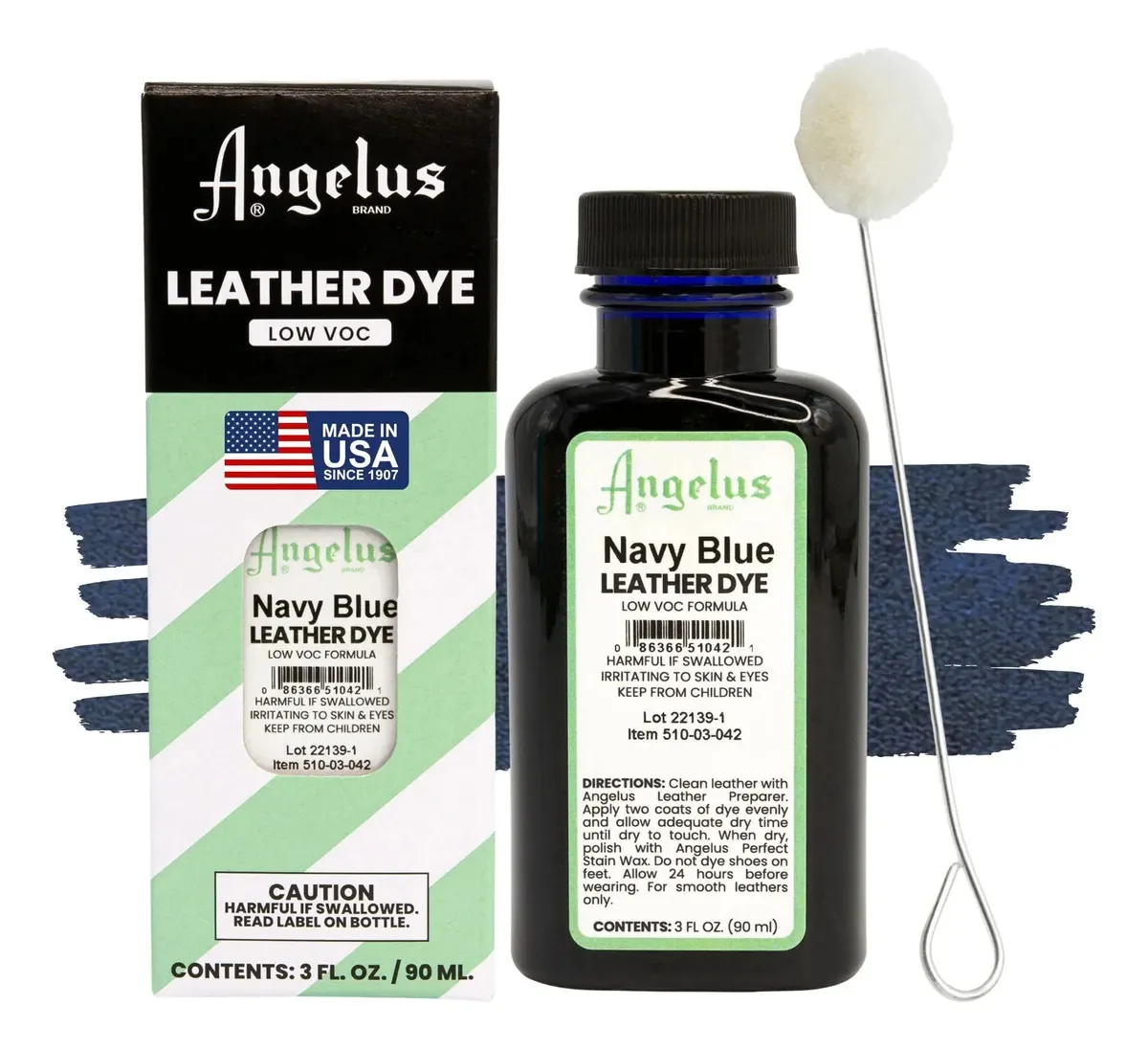 Tinta de couro flexível Angelus para sapatos, bolsas e móveis