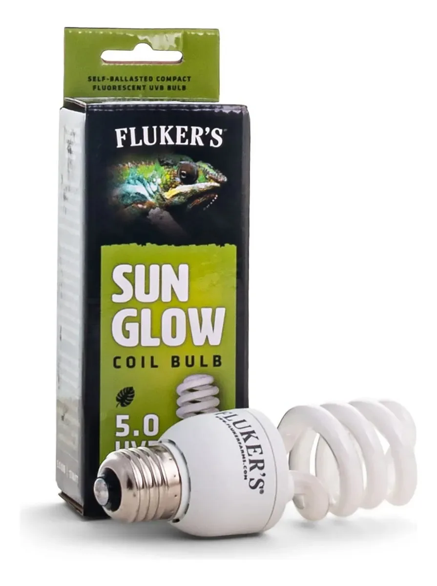 Lâmpada fluorescente compacta Flukers 5.0 Uvb para répteis tropicais, 13 watts