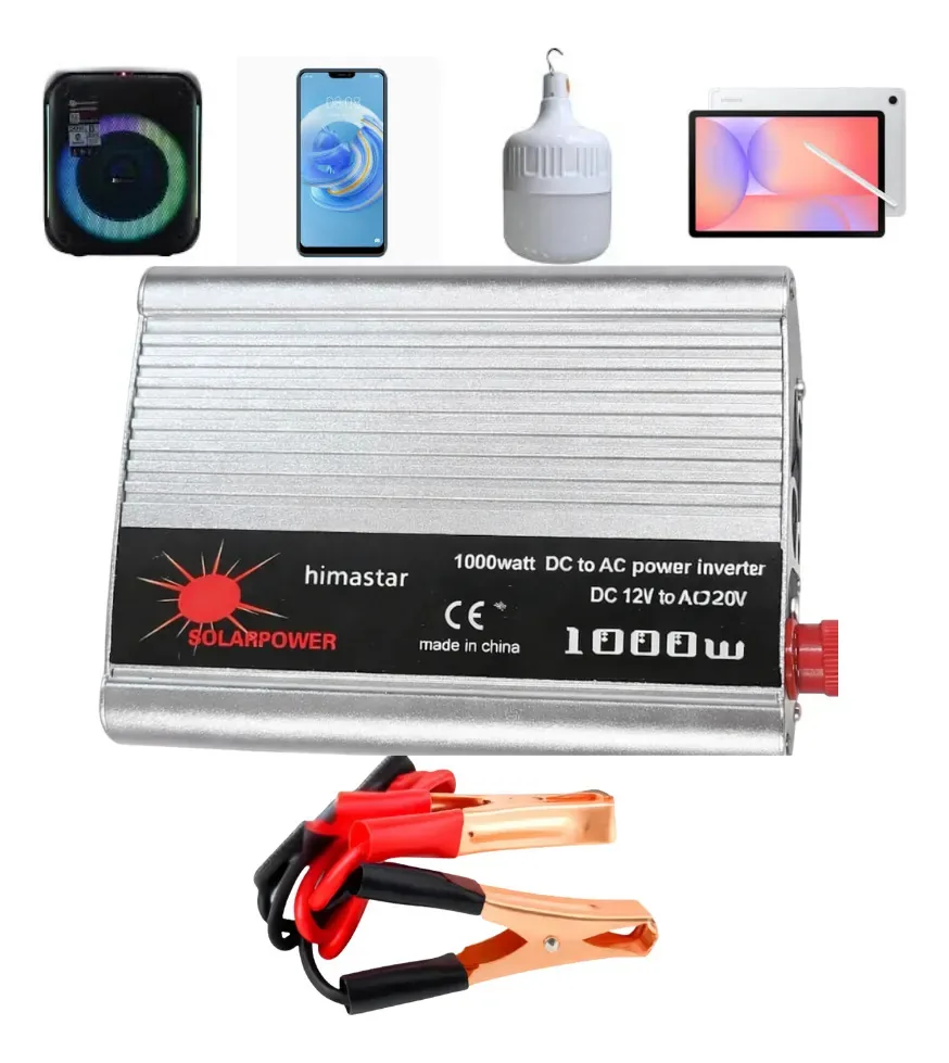 Inversor 12 A 220 para refrigeradores, carros, motorhomes, 1000w