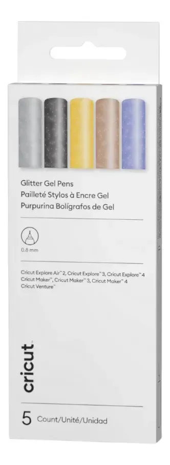 Conjunto de canetas Cricut Glitter Gel Basics