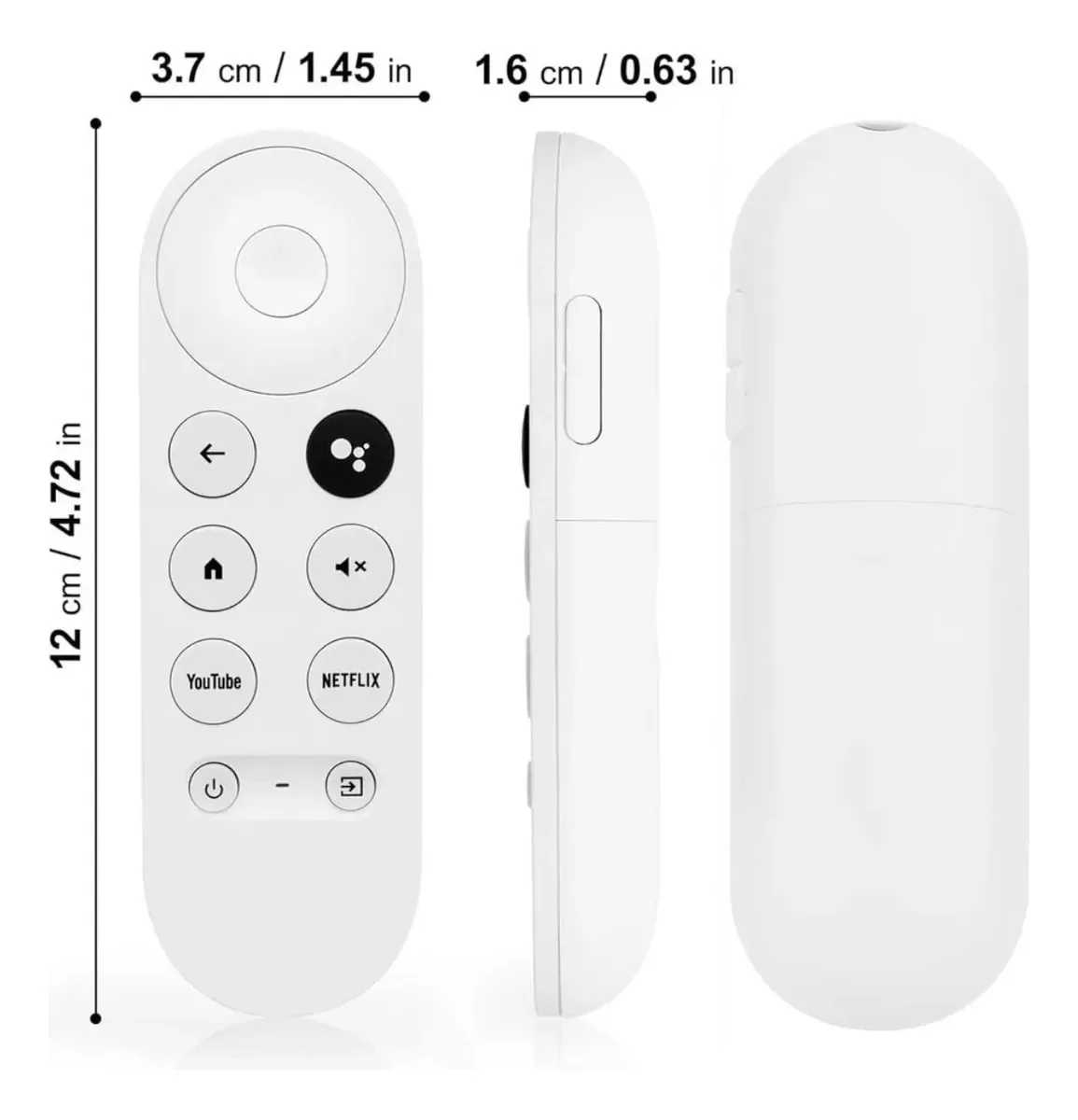 Controle Remoto Por Voz Universal Para Google Chromecast 4k Branco