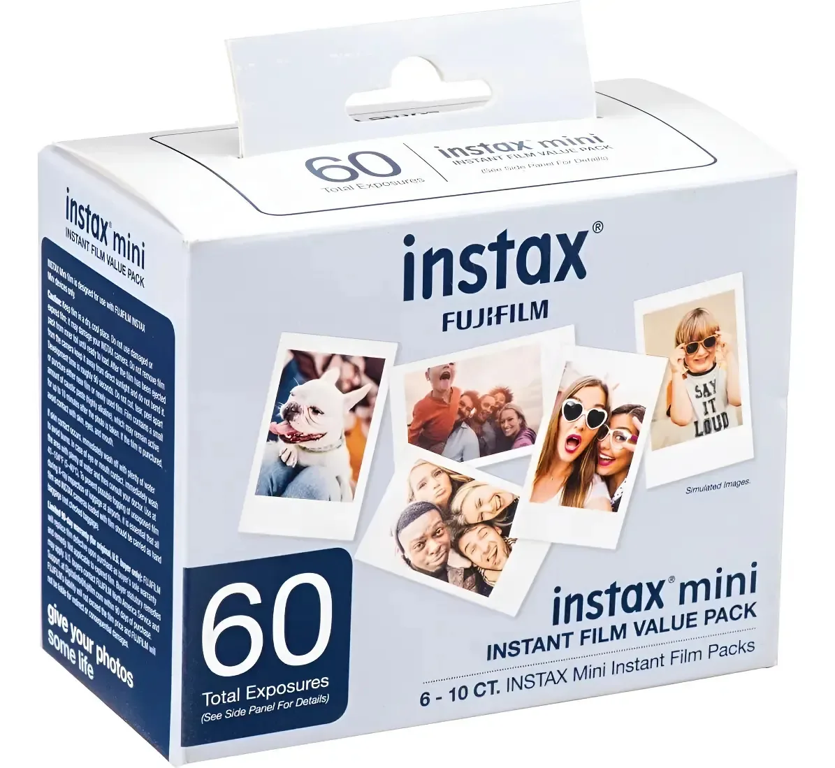 60 filmes para bobinas de filmes Instax Mini 12, 11, etc., brancas